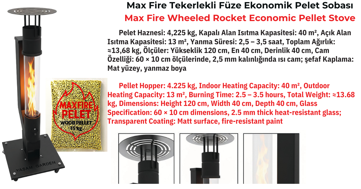 Maxfire Castor 25-40 kW Pelet Kazanı